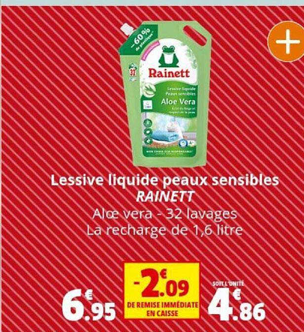lessive liquide peaux sensibles rainett