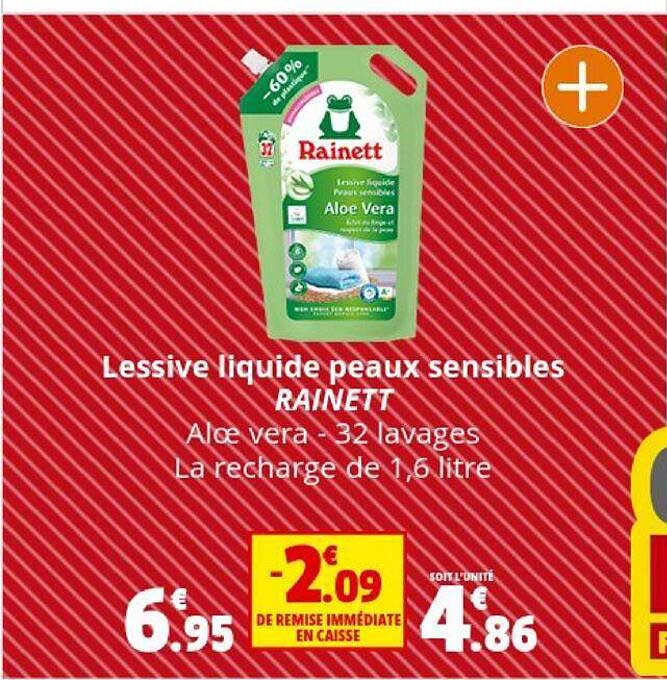 lessive liquide peaux sensibles rainett