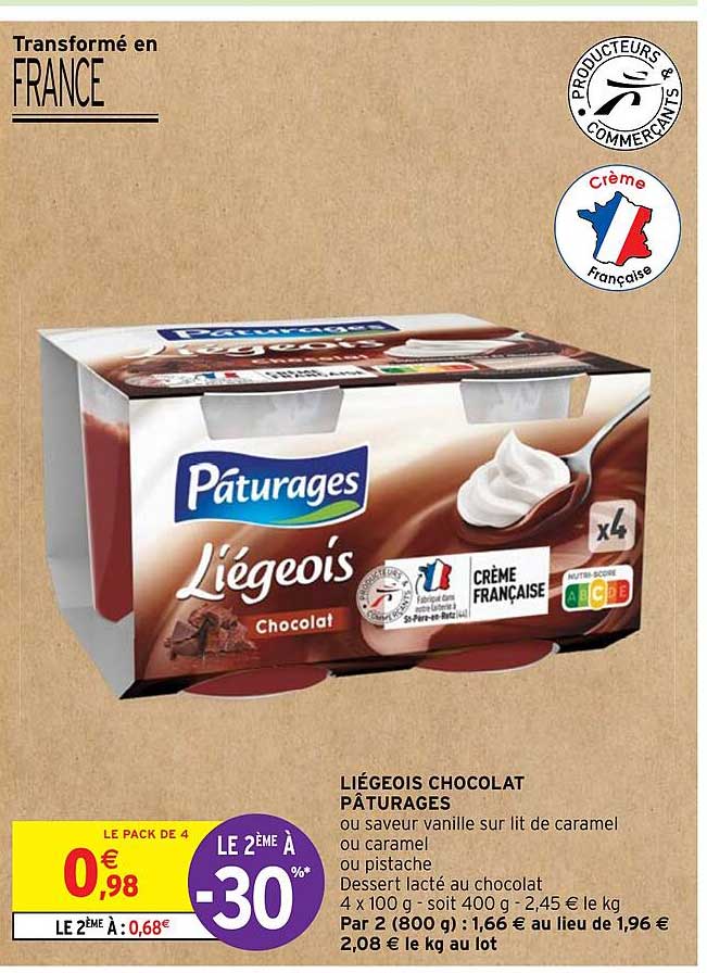 Liégeois Chocolat Pâturages