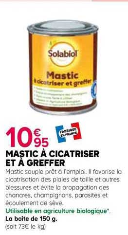 mastic à cicatriser et à greffer