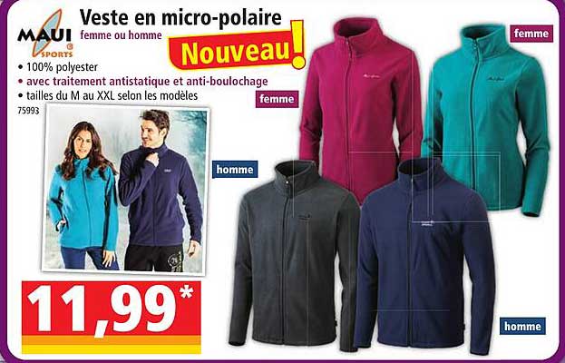 maui veste en micro-polaire