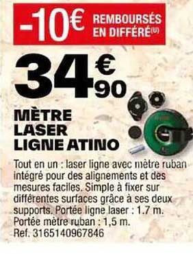 Mètre Laser Ligne Atino