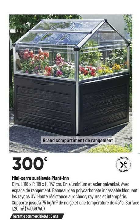 Mini-serre Surélevée Plant-inn