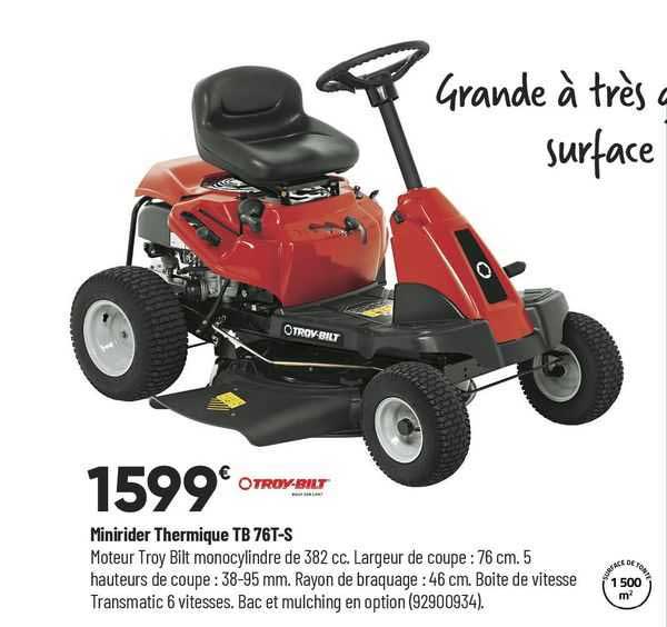 minirider thermique tb 76t-s