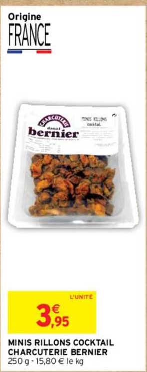 minis rillon cocktail charcuterie bernier