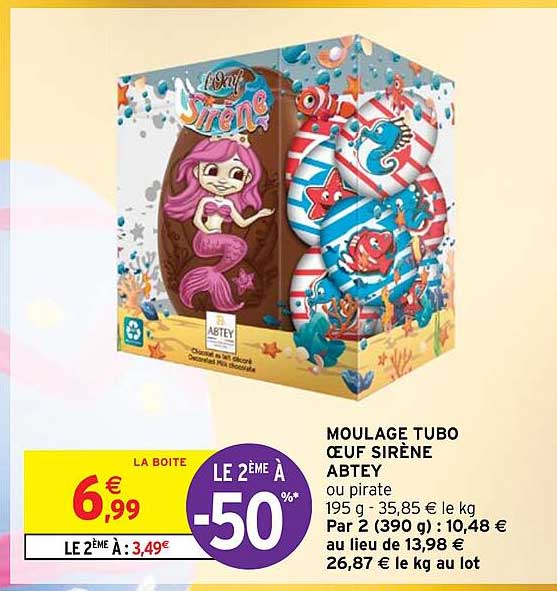 moulage tubo œuf sirène abtey