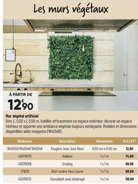 Mur Végétal Artificiel