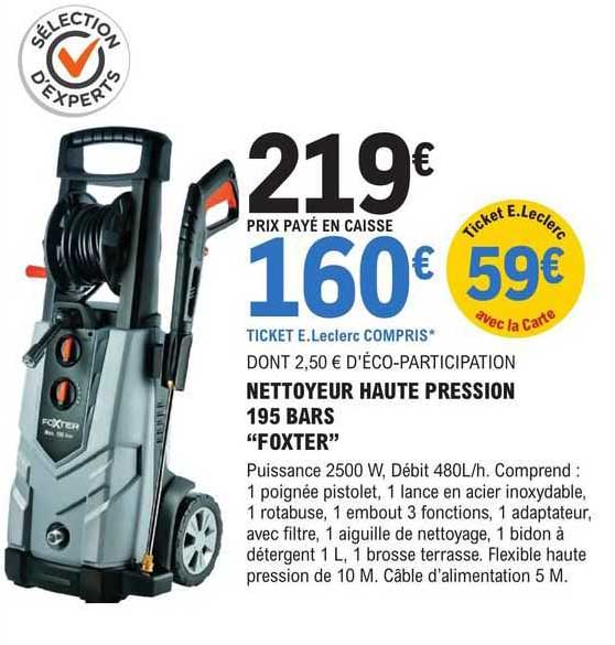 nettoyeur haute pression 195 bars "foxter"
