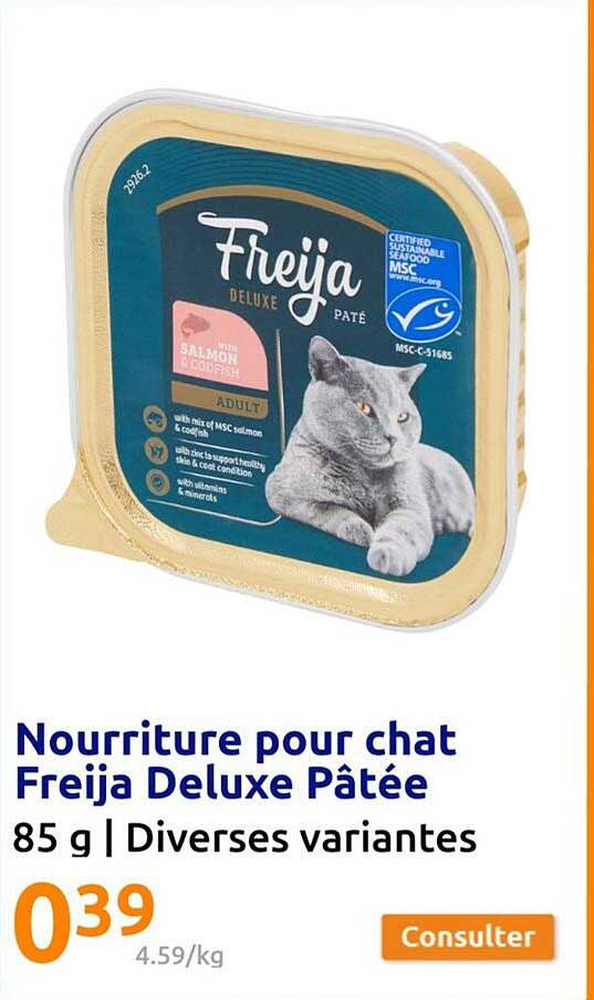 Nourriture Pour Chat Freija Deluxe Pâtée