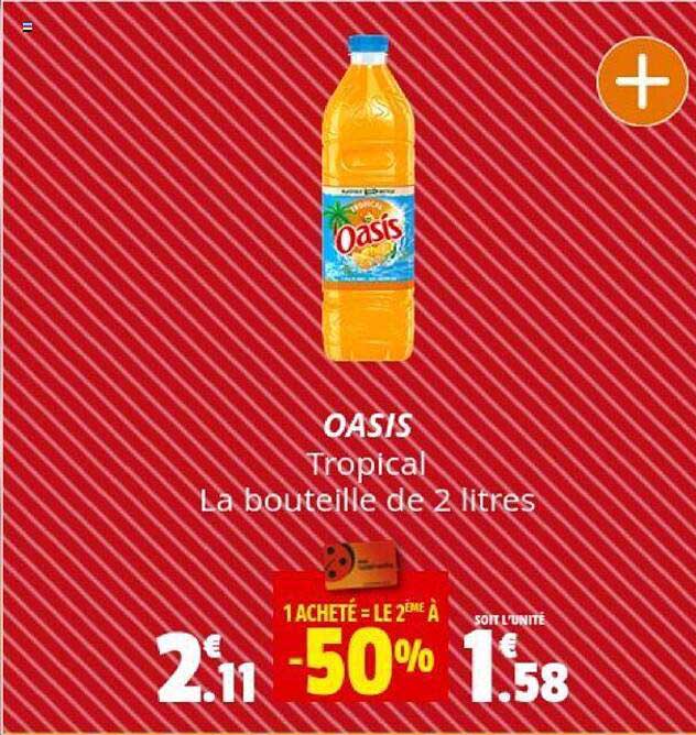 Oasis Tropical La Bouteille De 2 Litres
