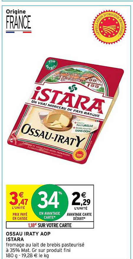 ossau iraty aop istara