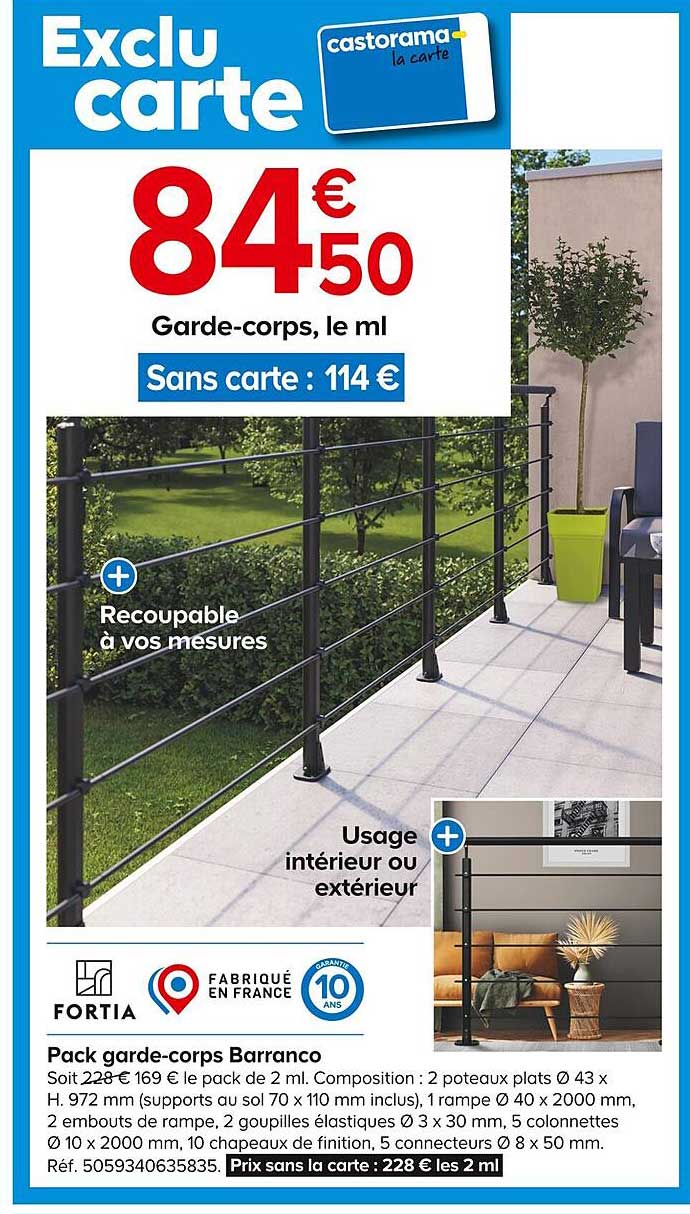 pack garde-corps barranco fortia