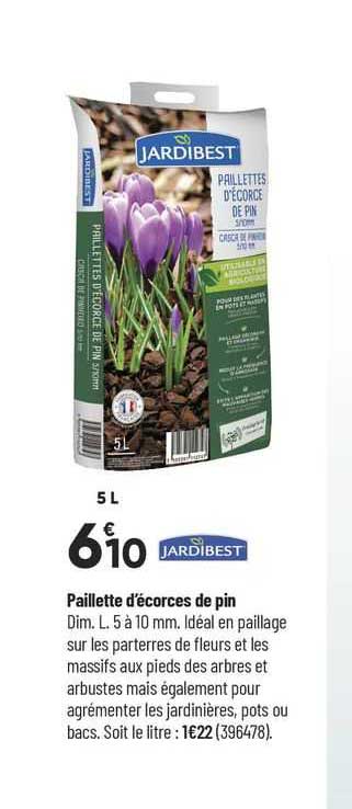 paillette d'écorces de pin jardibest