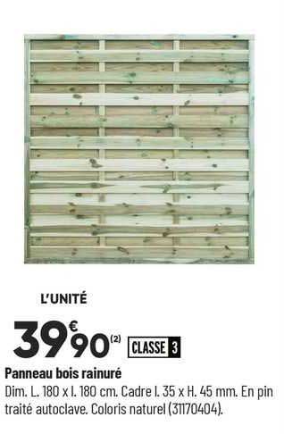 panneau bois rainuré