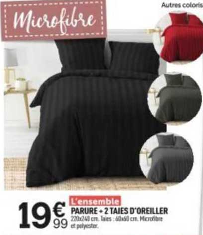 parure + 2 taies d'oreiller