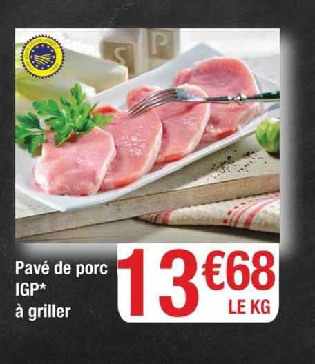 Pavé De Porc Igp à Griller