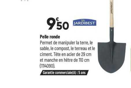 pelle ronde jardibest