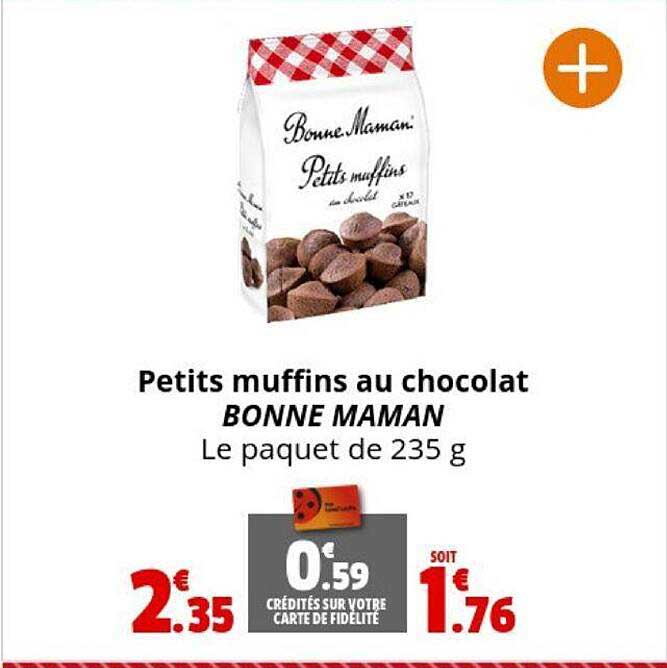 petits muffins au chocolat bonne maman