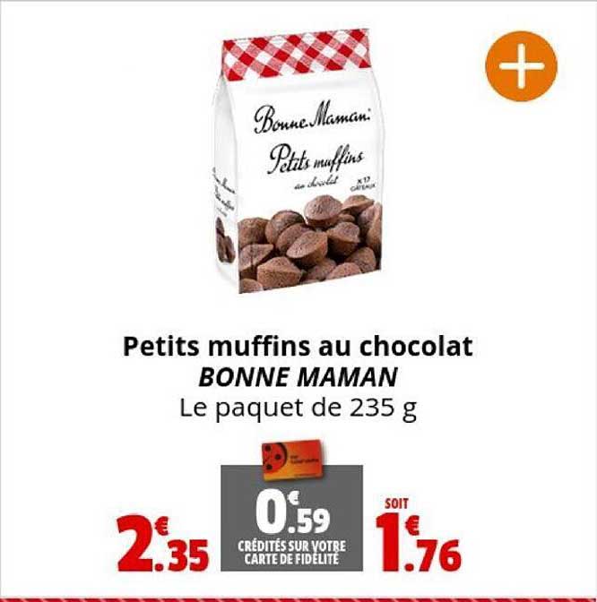 petits muffins au chocolat bonne maman