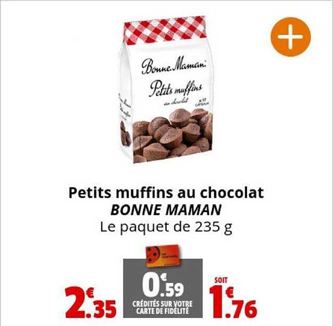 petits muffins au chocolat bonne maman