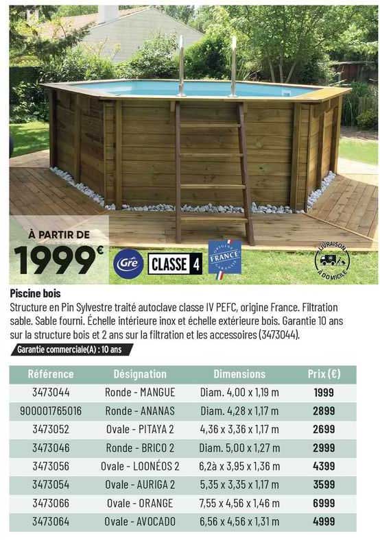Piscine Bois