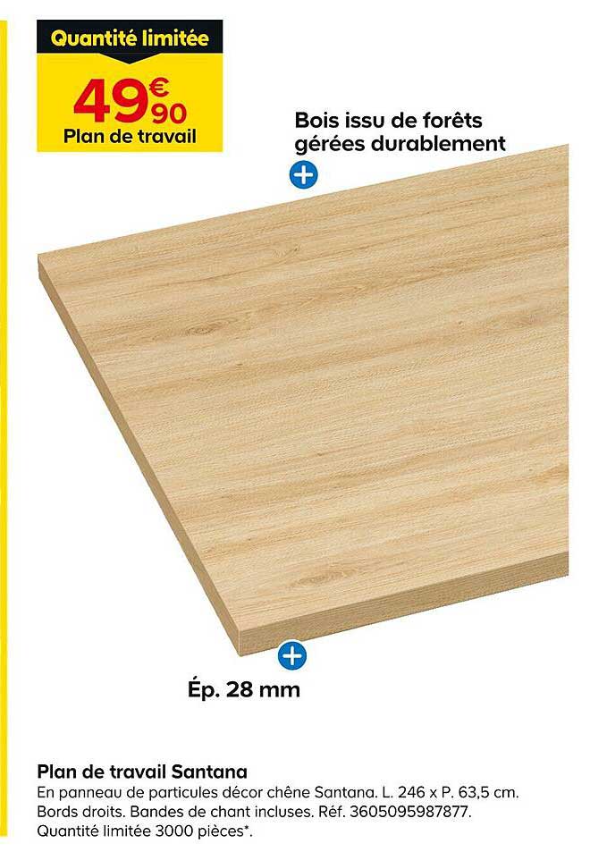 plan de travail santana