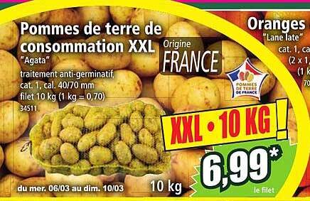 Pommes De Terre De Consommation Xxl
