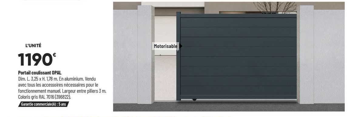 Portail Coulissant Opal