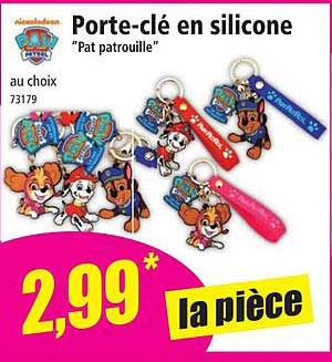 Porte-clé En Silicone "pat Patrouille"