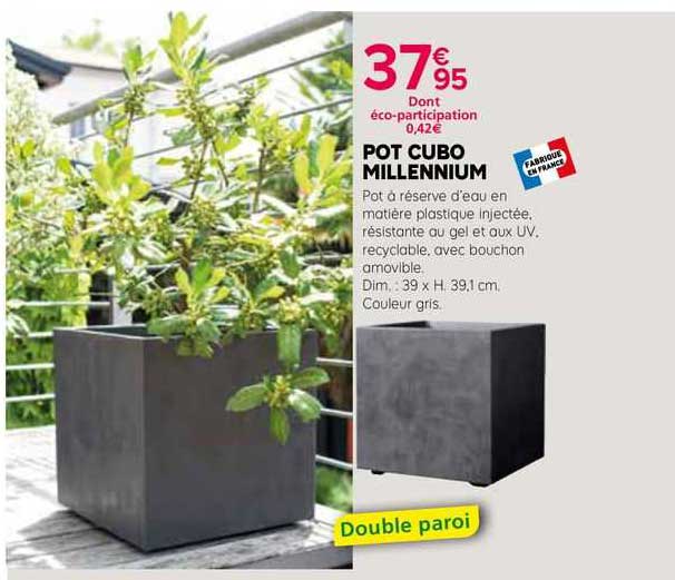 pot cubo millennium
