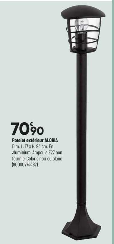 potelet extérieur aloria