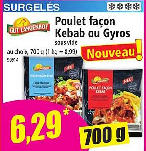 poulet façon kebab ou gyros gut langenhof