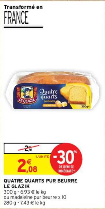 quatre quarts pur beurre le glazik