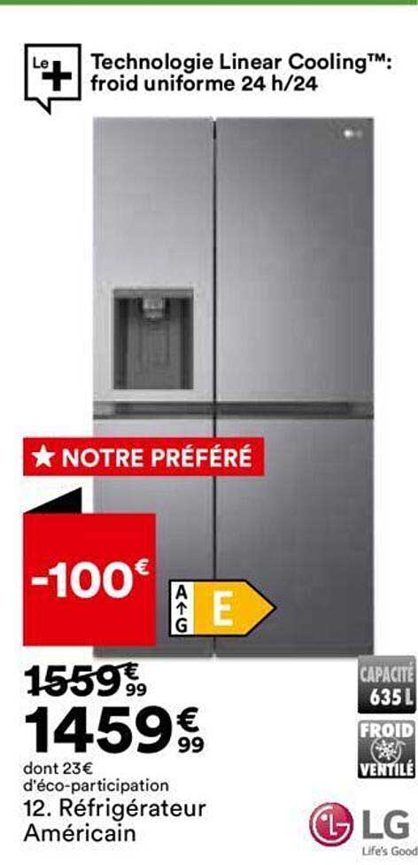 réfrigérateur américan lg