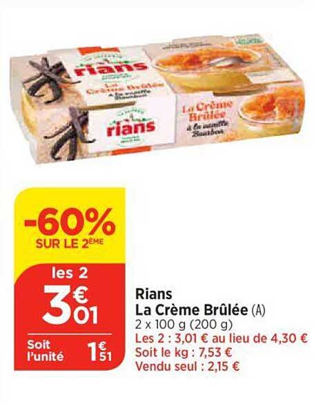 Rians La Crème Brûlée
