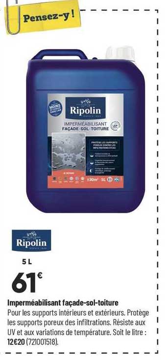 Ripolin Imperméabilisant Façade-sol-toiture