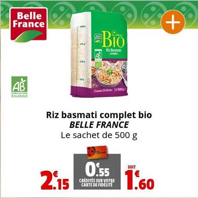 Riz Basmati Complet Bio Belle France