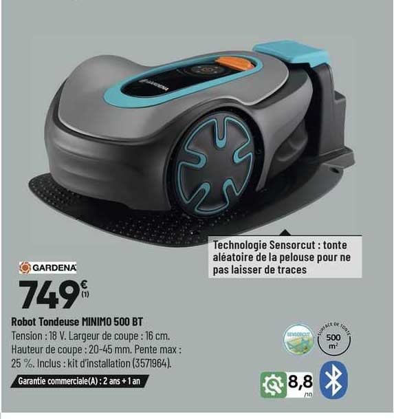 robot tondeuse minimo 500 bt gardena