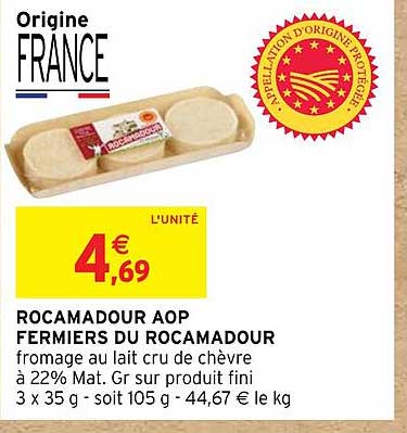 Rocamadour Aop Fermiers Du Rocamadour