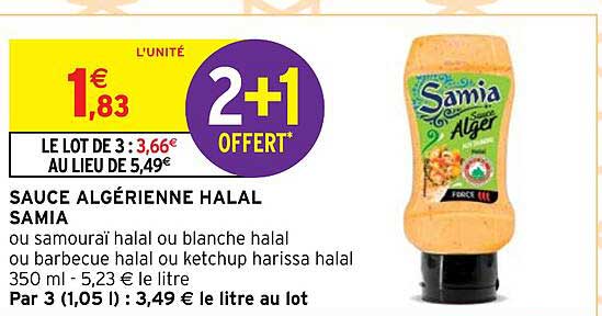 Sauce Algérienne Halal Samia
