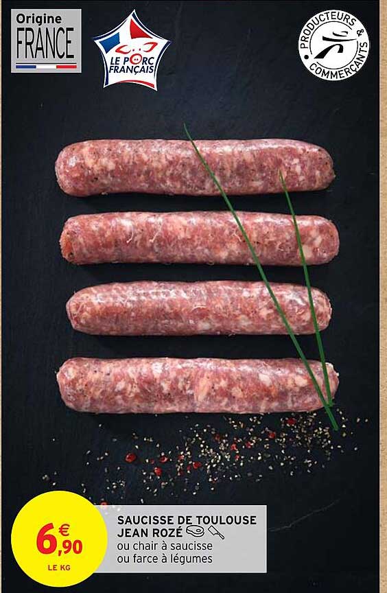 saucisse de toulouse jean rozé