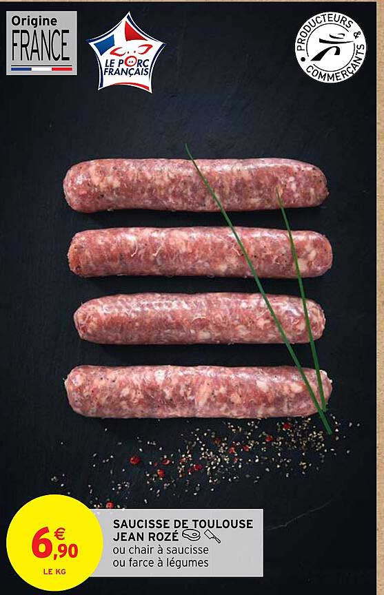 saucisse de toulouse jean rozé