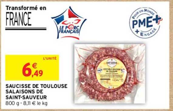 saucisse de toulouse salaisons de saint-sauveur