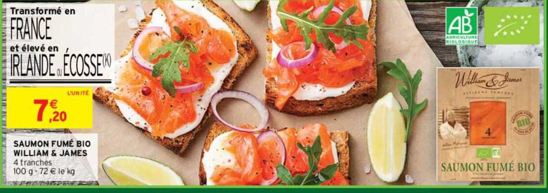 Saumon Fumé Bio William & James