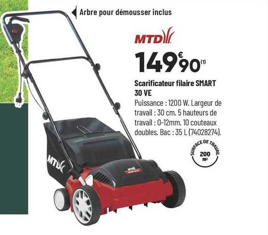 scarificateur filaire smart 30 ve mtd