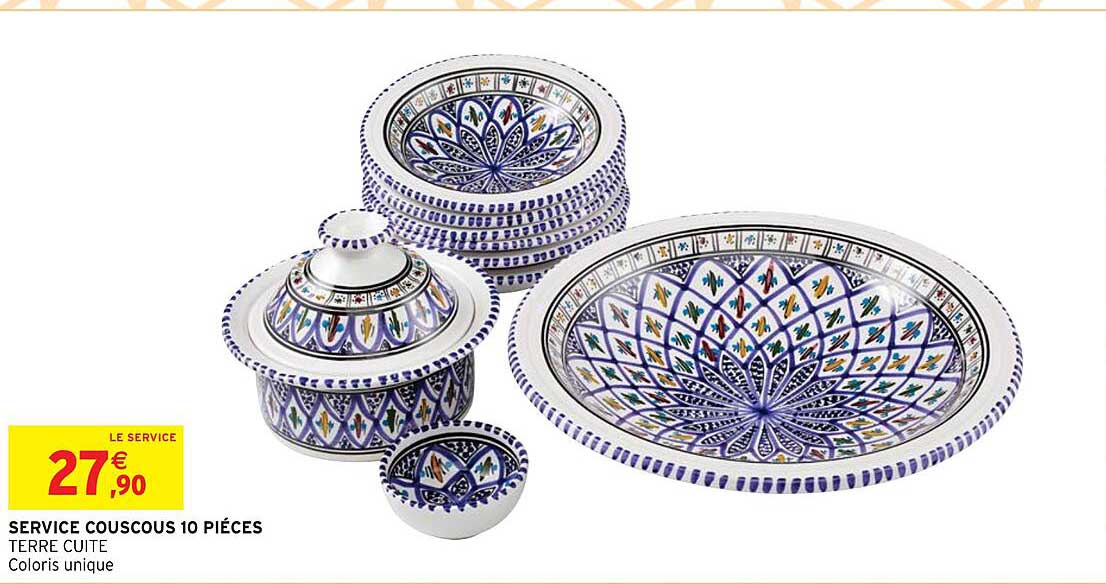 Ser Vice Couscous 10 Piéces