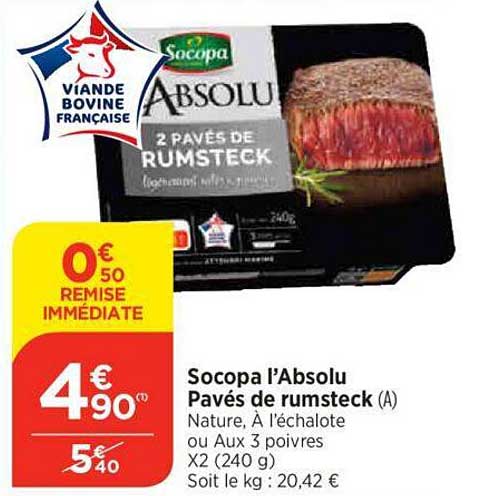 socopa l'absolu pavés de rumsteck