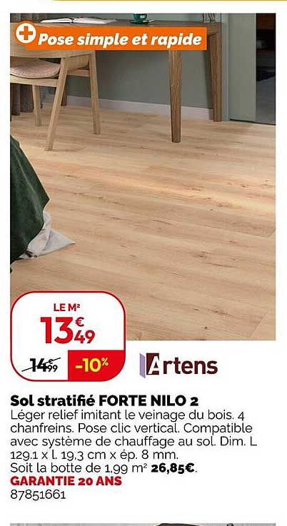 Sol Stratifié Forte Nilo 2 Artens