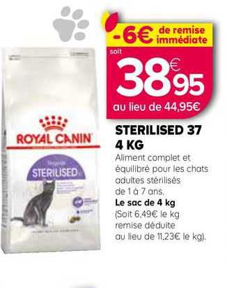 sterilised 37 4 kg royal canin