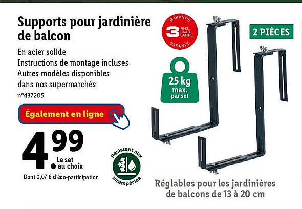 Supports Pour Jardinière De Balcon
